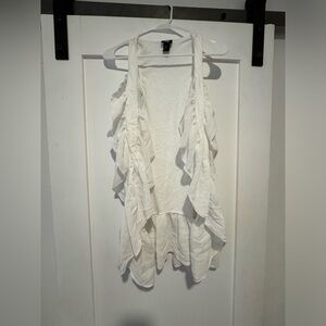 H&M Ruffle White Vest